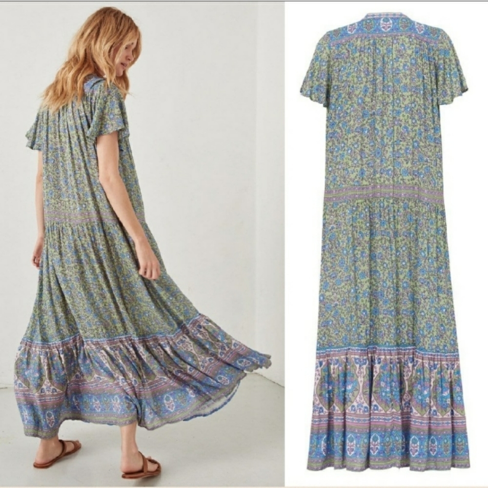 Jasmine Jade Flutter Sleeve Dress Spell Designs XS - Picture 7 of 14